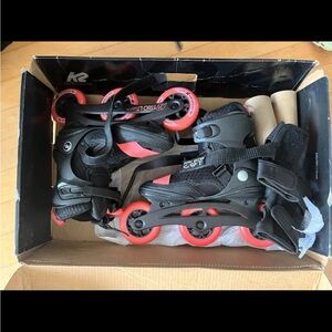K2 Black and Pink Inline Skates